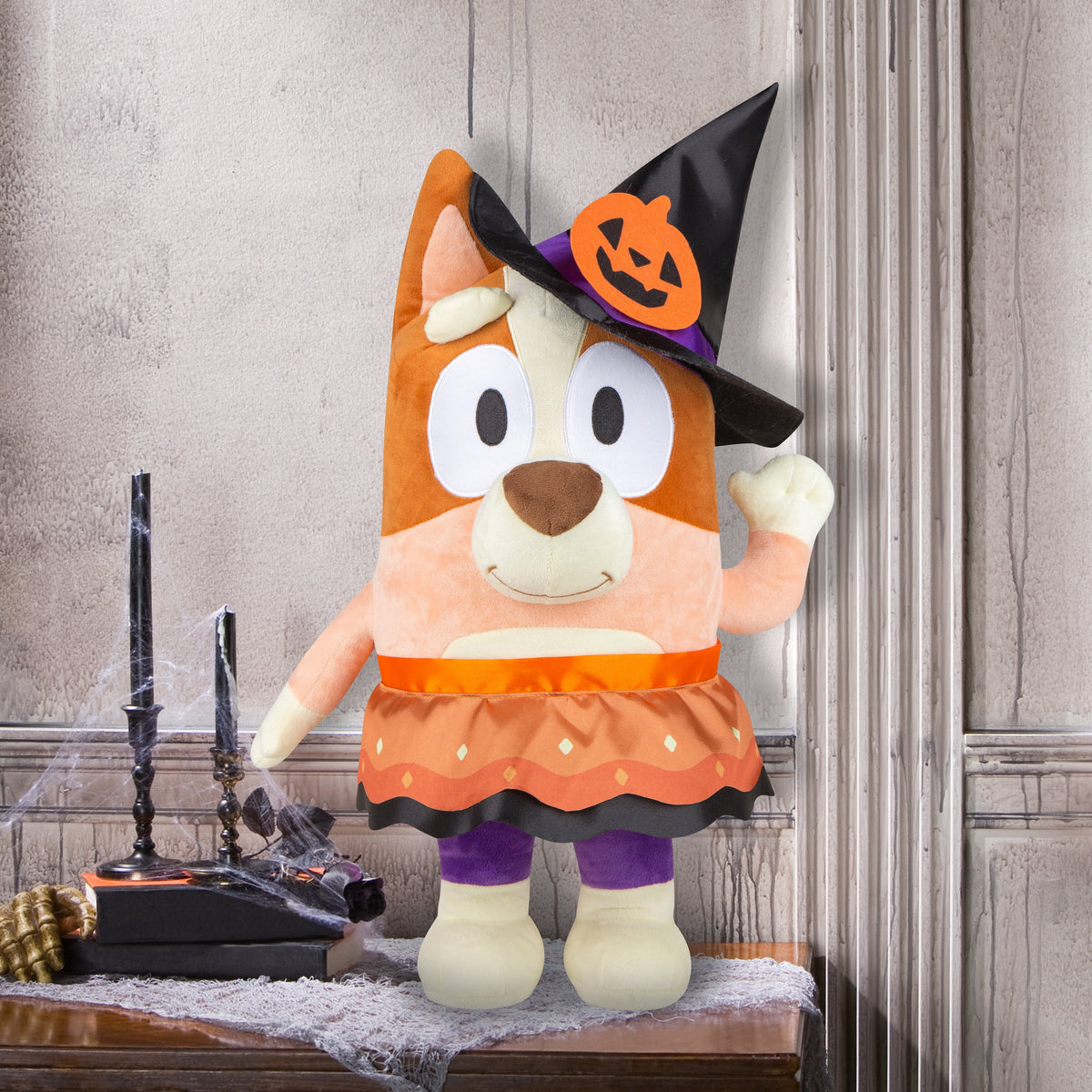 Haunt & Co Halloween Porch Greeter Bingo as Witch 14.56 in x 12.59 in x 24.01 in 1.60 lb - Indoor/Outdoor
