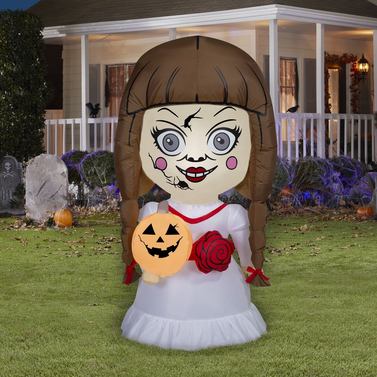 Haunt & Co New Warner Bros. Halloween The Conjuring's Annabelle Airblown Yard Inflatable Decor, 4.5'