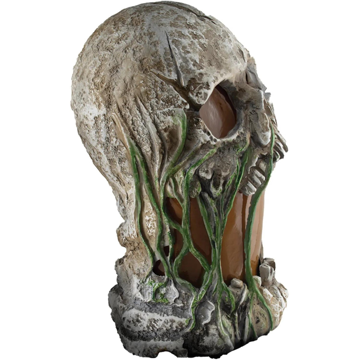 Haunt & Co Tekky Toys 12" Light-Up Animated Flaming Rotted Skull