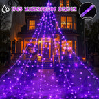 Haunt & Co Scidweet Outdoor, 500 LED Halloween Giant Spider Web Lights