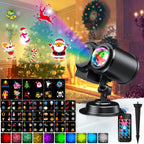 Haunt & Co Outdoor HD projector light, remote control 16 switchable modes, Christmas Halloween celebrations, birthdays, weddings and parties, waterproof light show