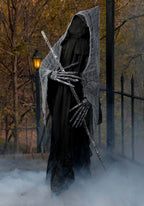 Haunt & Co 6 Ft Grim Reaper with Staff Adult Decoration