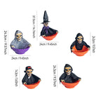 Haunt & Co GIPQJK Summerween Halloween Electric Ghost Fruit Tray Decor Light Up Sound Activated Swinging Head Motion Party Prop Plastic Ornament C