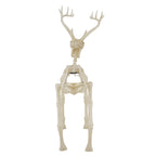 Haunt & Co LED Illuminated Deer Skeleton, 60-inch