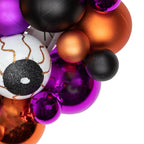 Haunt & Co Northlight Eyeballs and Shatterproof Ornaments Small Halloween Wreath - 13" - Purple and Black
