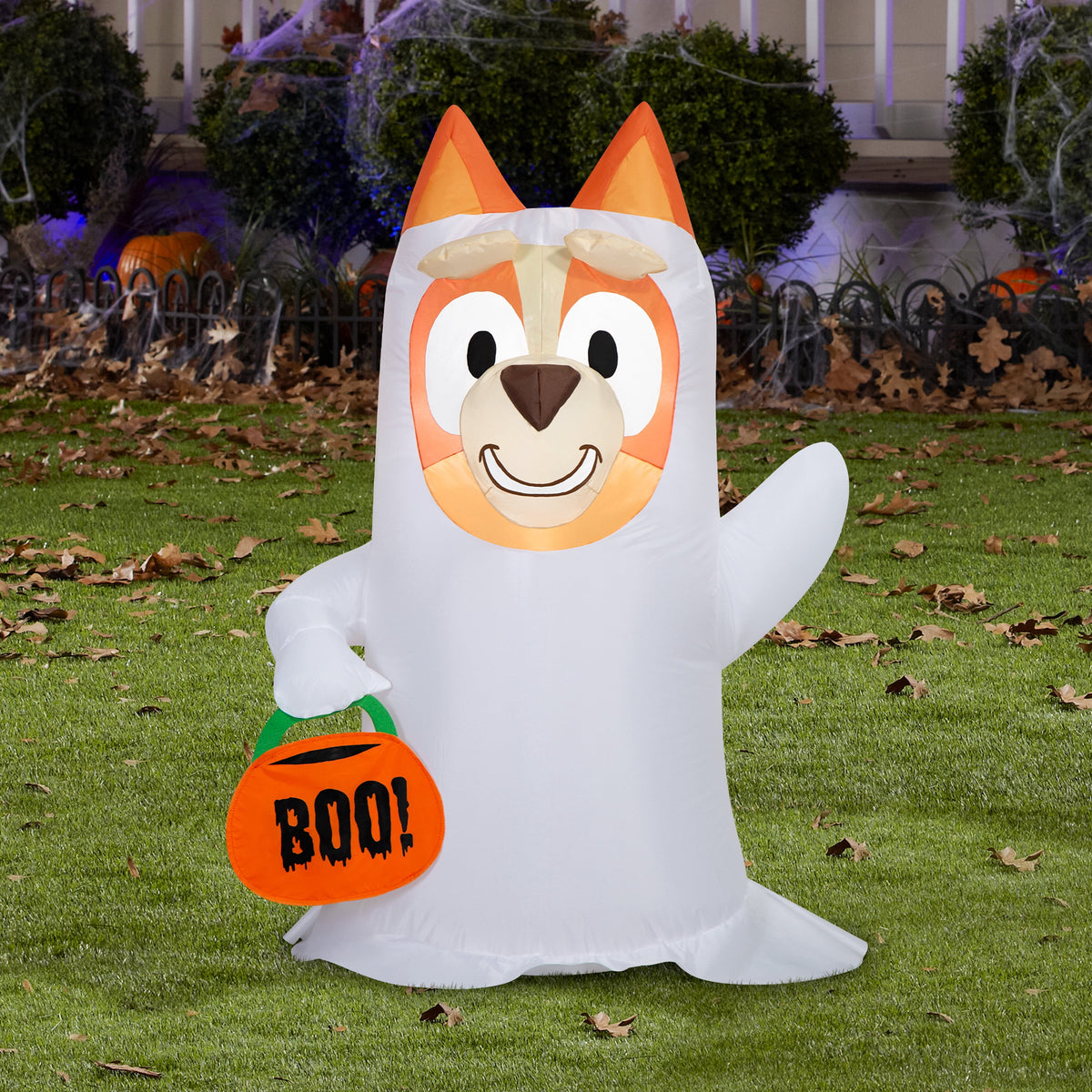 Haunt & Co Bingo Ghost Inflatable Small Halloween - Blue