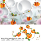 Haunt & Co Bienvenido Pumpkin String Hanging Decoration for Halloween Party Festival Home Garden Ornaments