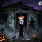 Haunt & Co Fun Little Toys 3 Pcs Halloween Witch Decorations, 43" Wicked Witches Decor, Scary Halloween Stakes