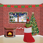 Haunt & Co Brick Wall Backdrop Party Accessory (1 count) (1/Pkg)