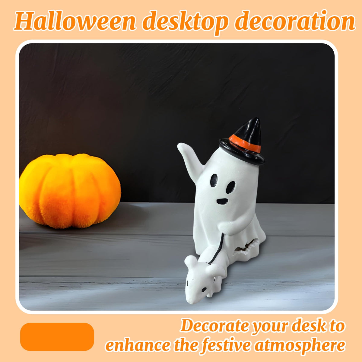 Haunt & Co Halloween Creepy Ghost Dog Walking Ornaments â?? Creative Shape with Haunted Shadows, Halloween Decorations for Halloween Parties & Trick or Treat Nights â?? great for Costume Parties with spooky setups