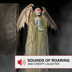 Haunt & Co 5.5 ft Life-size Animatronic Reaper with Wings
