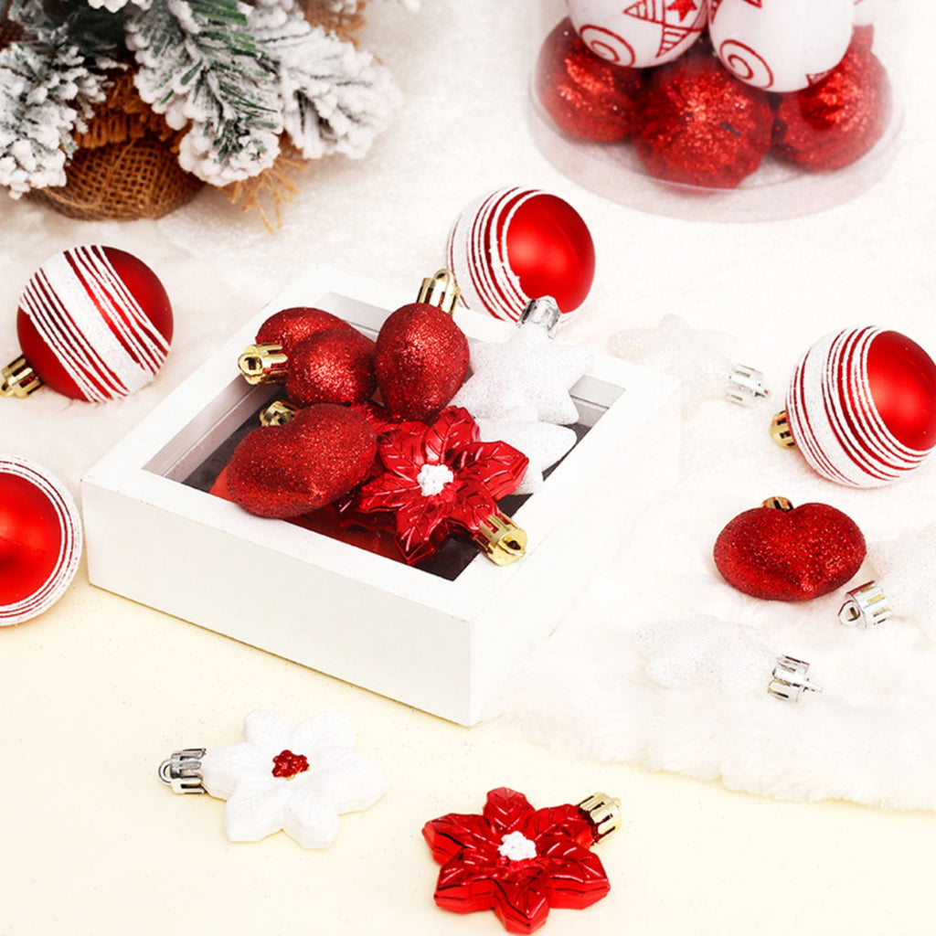 Haunt & Co Christmas Balls - Christmas Tree Decoration Ornaments Shatterproof Hanging Balls for Birthday Halloween Holiday Wedding Decorations Set of 41 pcs