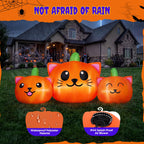 Haunt & Co 6.2FT Halloween Inflatable Pumpkin Cat Outdoor Decorations, Halloween Blow Ups with Lights