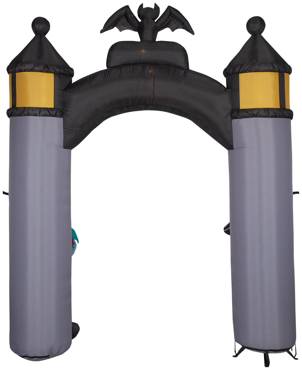 Haunt & Co Airblown Inflatable NBC Welcome to Halloween Town Archway Disney, 8.5 ft Tall, Grey