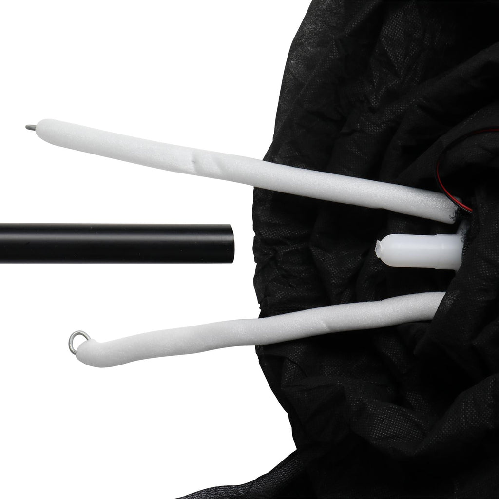 Haunt & Co Zimtwon 5.2ft Halloween Witches Halloween Props Sorcerers Animated Wicked Sound LED Lighted Glowing Head