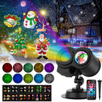 Haunt & Co Outdoor HD projector light, remote control 16 switchable modes, Christmas Halloween celebrations, birthdays, weddings and parties, waterproof light show