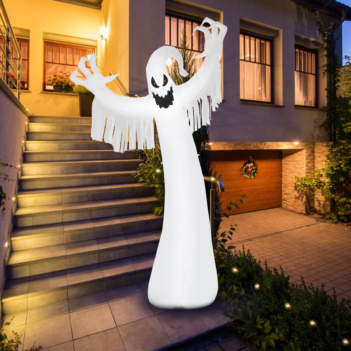 Haunt & Co Topbuy Ghost Blow Up Halloween Outdoor Yard Inflatable, with LED Lights 12'