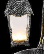 Haunt & Co Halloween Light Up Skeleton Lantern Tabletop or Hanging Wall Decoration