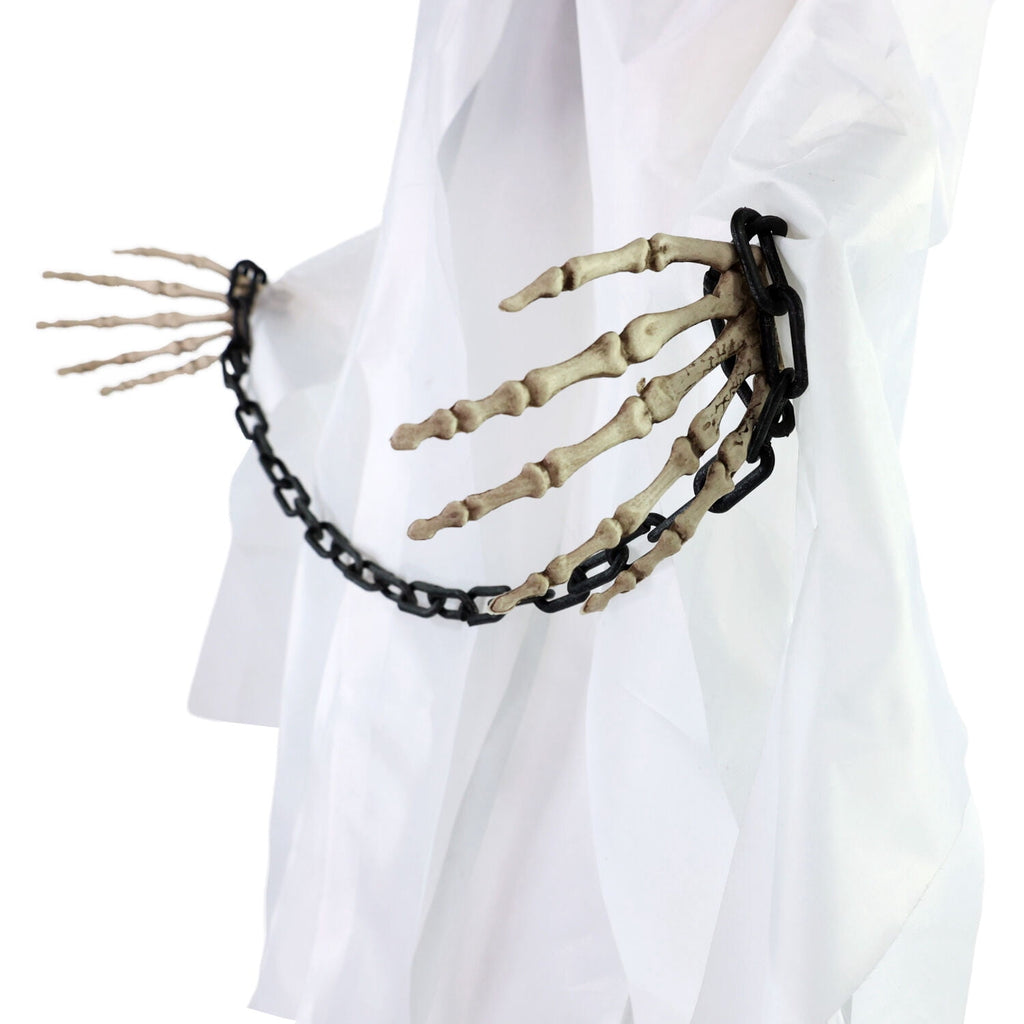 Haunt & Co 4.3 ft Touch-Activated Animated Spectre on Tomb Halloween Accessory
