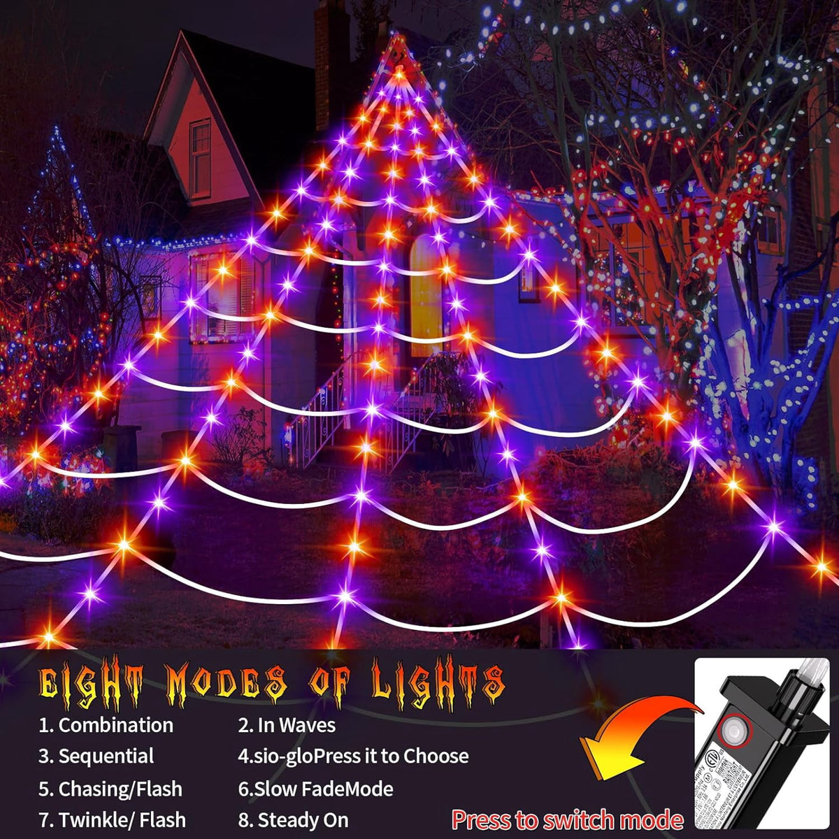 Haunt & Co Xylobyte Purple Outdoor Decorations (1.28 lb)