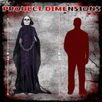 Haunt & Co 6ft Life-Size Halloween Animatronic Grim Reaper - Sound-Activated, 1-Minute Assembly