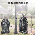 Haunt & Co Halloween Foam RIP Graveyard Tombstones, 7Pack(3 x L-Size + 4 x XL-Size) Foam Tombstone for Halloween Party Outdoor Decorations