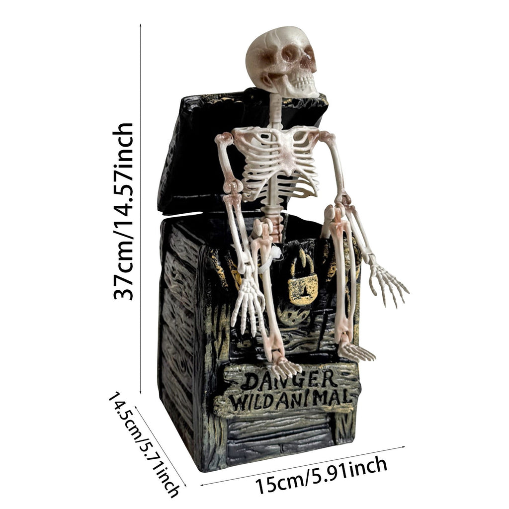 Haunt & Co SUYOLL Halloween Decorations Desktop Ornament For Party Decoration With Pumpkin Witch Skeleton Design Figurine Figurine