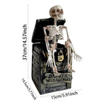 Haunt & Co SUYOLL Halloween Decorations Desktop Ornament For Party Decoration With Pumpkin Witch Skeleton Design Figurine Figurine