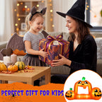 Haunt & Co (2 pack) 8.5FT Halloween Inflatable,Pumpkin Photo with Lights