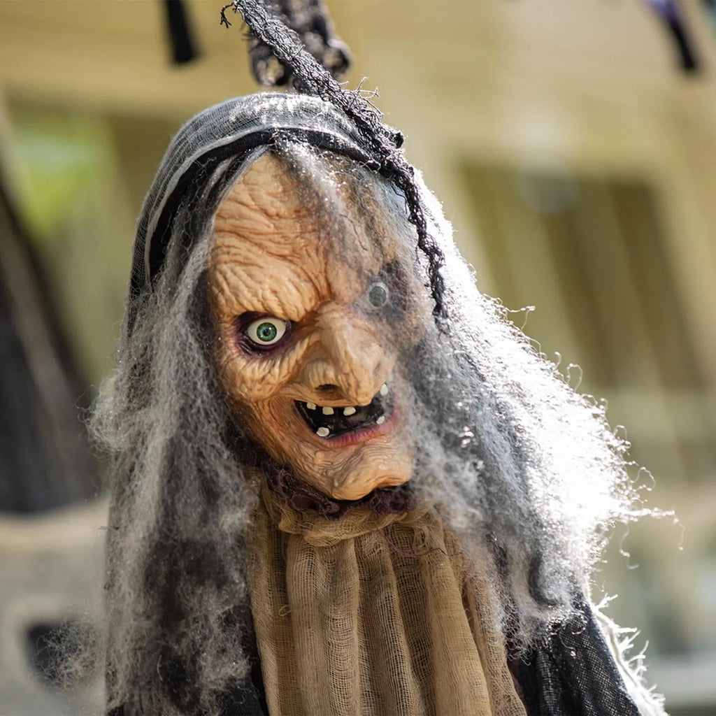Haunt & Co Fun Express 5-Foot Animated Standing Witch Creepy