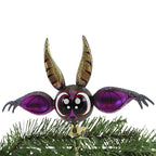 Haunt & Co Big Eyes Big Ears Clip On Bat - 1 Glass Ornament 4.25 Inch, Glass - Ornament Halloween Spooky 2022120