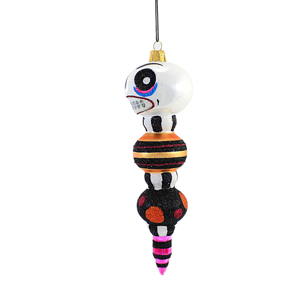 Haunt & Co Sbk Gifts Holiday Halloween Skeleton Totem Drop Ornament Retro Style 33169Go149