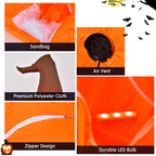 Haunt & Co Costway 4 FT Halloween Inflatable Pumpkin Large Blow up with Build-in LED Light
