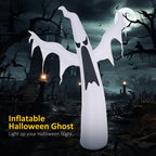 Haunt & Co HOMCOM Halloween Inflatable Ghost with LED Lights