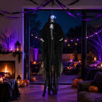 Haunt & Co Glow in the Dark Halloween Ornament Cloth Hanging Decor Black 1 Count