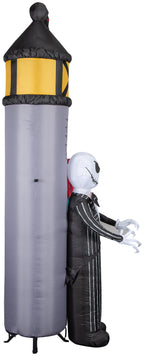 Haunt & Co Airblown Inflatable NBC Welcome to Halloween Town Archway Disney, 8.5 ft Tall, Grey