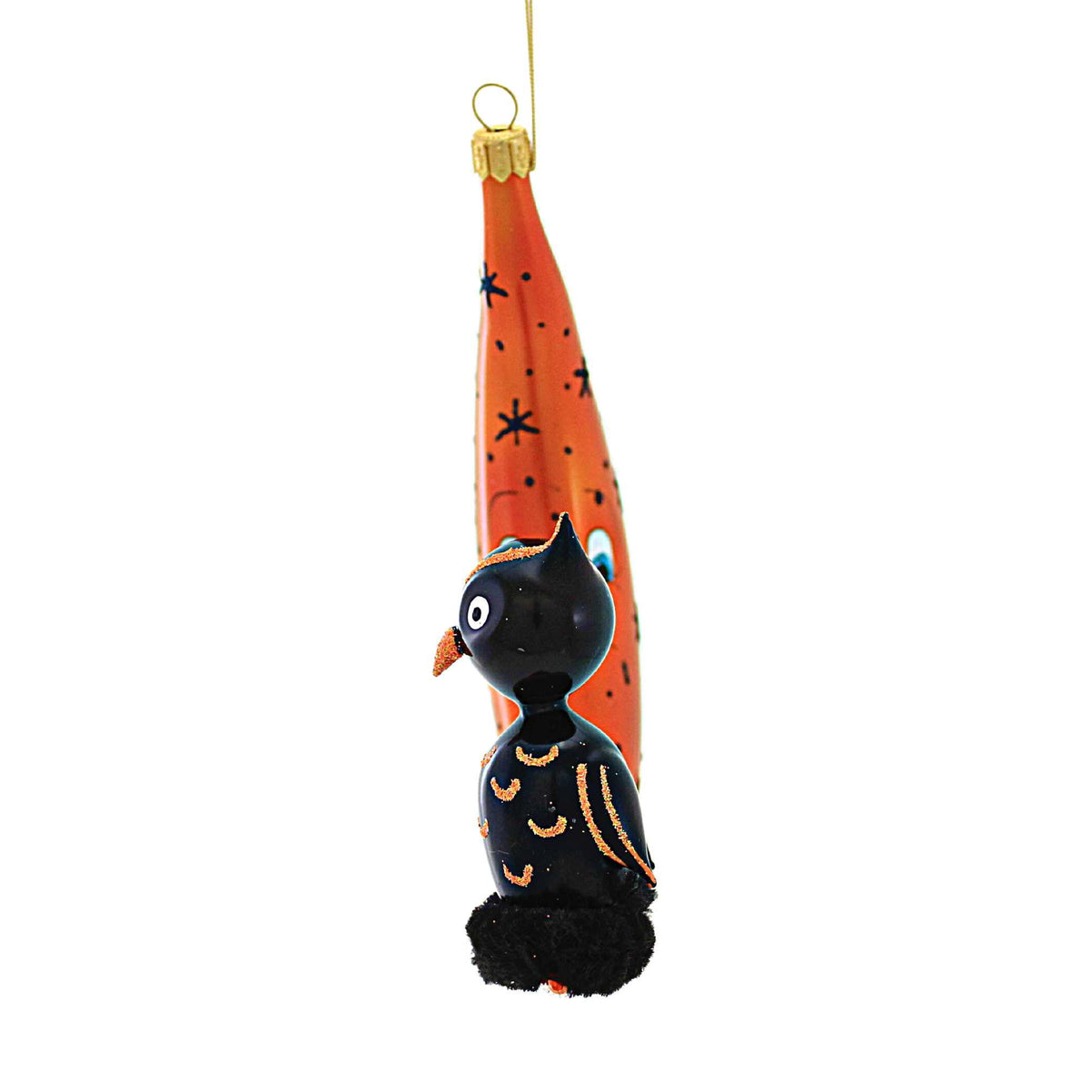Haunt & Co Santa Land Night Guardian - 1 Glass Ornament 6.00 Inch, Glass - Halloween Ornament Crescent Moon 23D1010