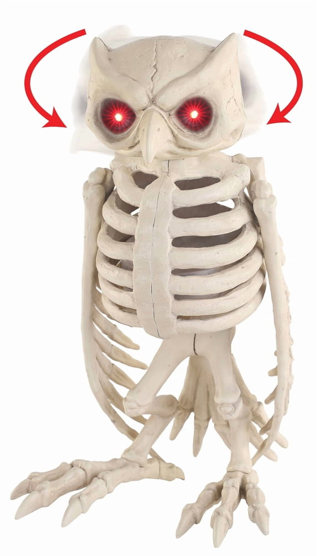 Haunt & Co 14" Animated Owl Skeleton