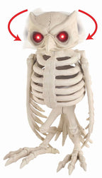 Haunt & Co 14" Animated Owl Skeleton