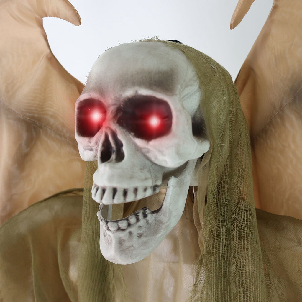 Haunt & Co 5.5 ft Life-size Animatronic Reaper with Wings