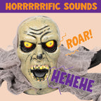 Haunt & Co Halloween Groundbreaker Zombie with Sound and Flashing Eyes,Outdoor Scary