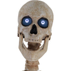 Haunt & Co 8 ft Tall Motion-Activated Towering Skeleton, Premium Talking Halloween Animatronic Decoration, Plug-In
