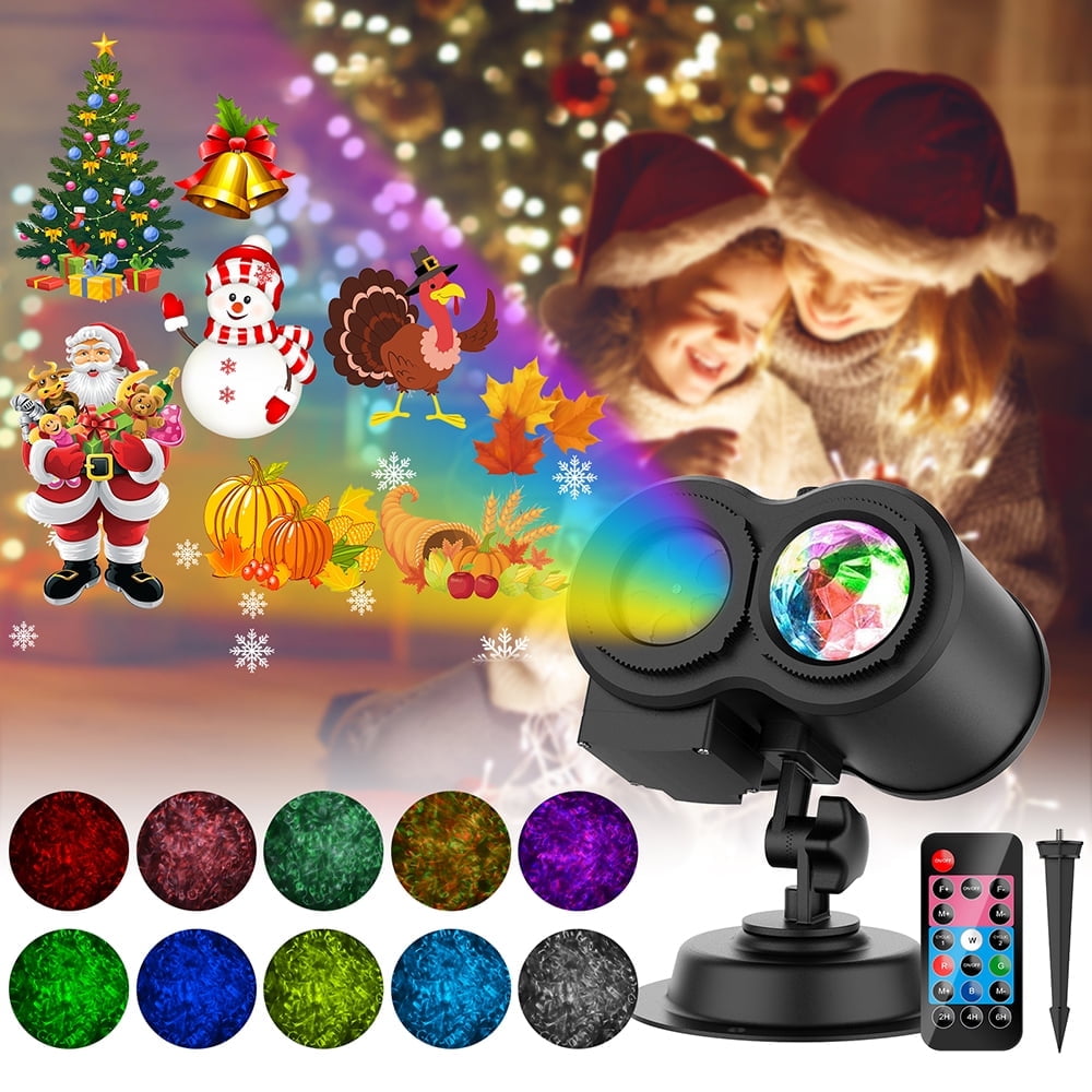 Haunt & Co Outdoor HD projector light, remote control 16 switchable modes, Christmas Halloween celebrations, birthdays, weddings and parties, waterproof light show