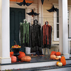 Haunt & Co 3 Pack Halloween Hanging Ghosts,Scary Skeleton Ghosts Grim Reapers Decorations for Halloween Indoor Outdoor Yard Home Decorations
