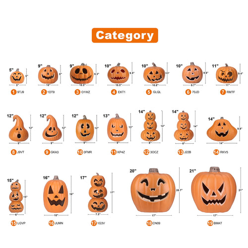 Haunt & Co 16in Pre-lit Halloween Pumpkin Jack O' Lantern with Bulbs