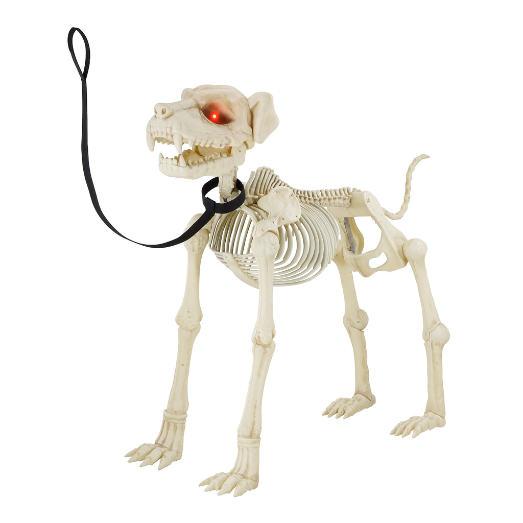 Haunt & Co 60-inch Animated Beige Skeleton Dog