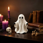 Haunt & Co PLLFRLRT Cute Halloween Decorations Resin Tabletop Statue Ghost Ornaments Mantel Shelf Party Home Decors