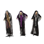 Haunt & Co Fun Express 4ft. Animated Witch Yard Stakes Halloween - 3 Pieces