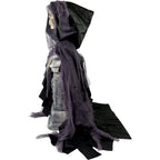 Haunt & Co 3 ft Touch-Activated Rising Reaper with Tombstone Halloween Accessory