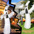 Haunt & Co Costway 12ft Halloween Inflatable Ghost Quick Blow up w/LED Lights Outdoor Yard Scary Decoration